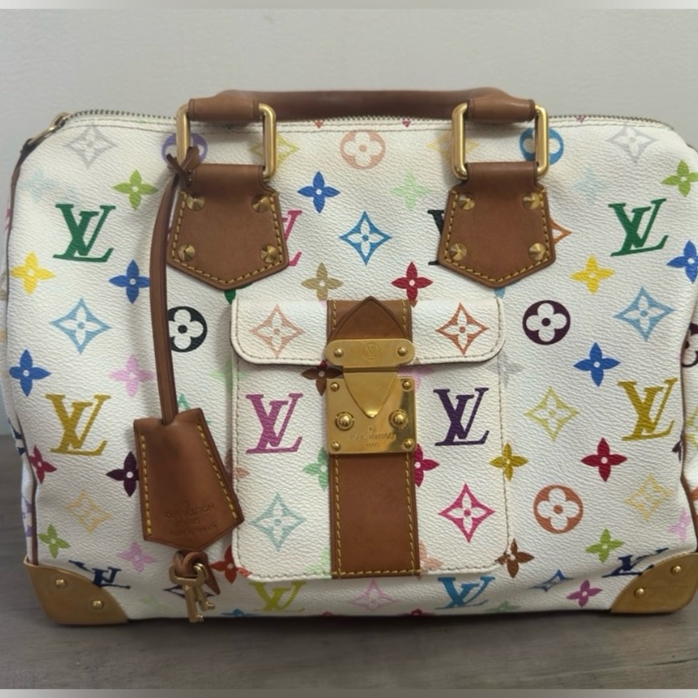 Sold Louis Vuitton Takashi Murakami x Louis Vuitton White Monogram Multicolore